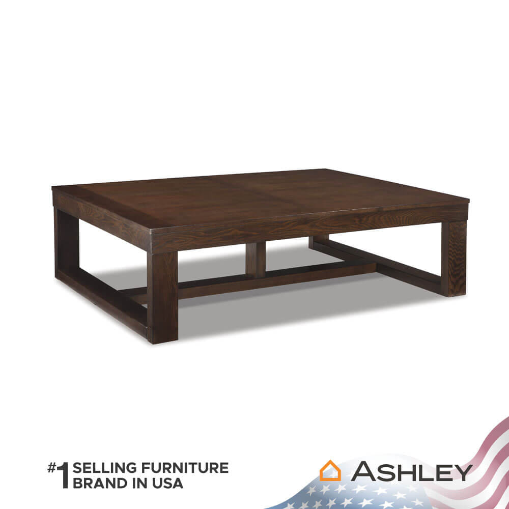 โต๊ะกลาง ASHLEY FURNITURE HOMESTORE รุ่น WATSON/142 สีน้ำตาลเข้ม