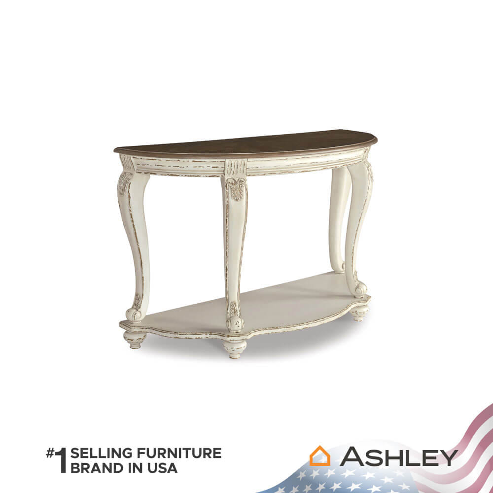 โต๊ะคอนโซล ASHLEY FURNITURE HOMESTORE รุ่น REALYN/121 สีขาววินเทจ