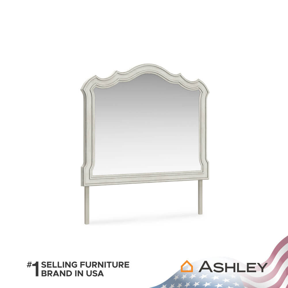 กระจกตั้งโต๊ะ ASHLEY FURNITURE HOMESTORE รุ่น ARLENDYNE/121X98 สีขาววินเทจ