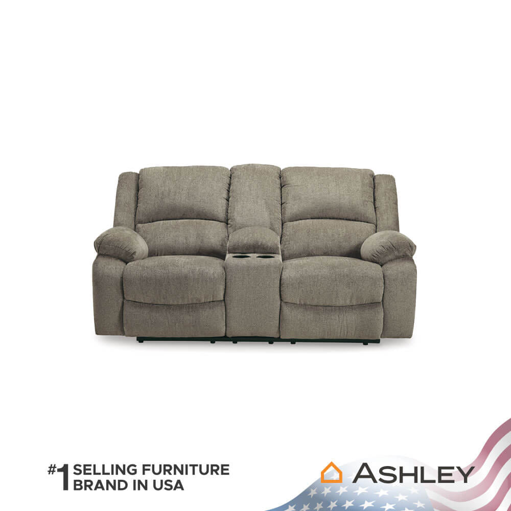 โซฟาปรับเอนไฟฟ้า 2 ที่นั่งพร้อมที่วางแขน ASHLEY FURNITURE HOMESTORE รุ่น DRAYCOLL/2RRM สีน้ำตาลอ่อน