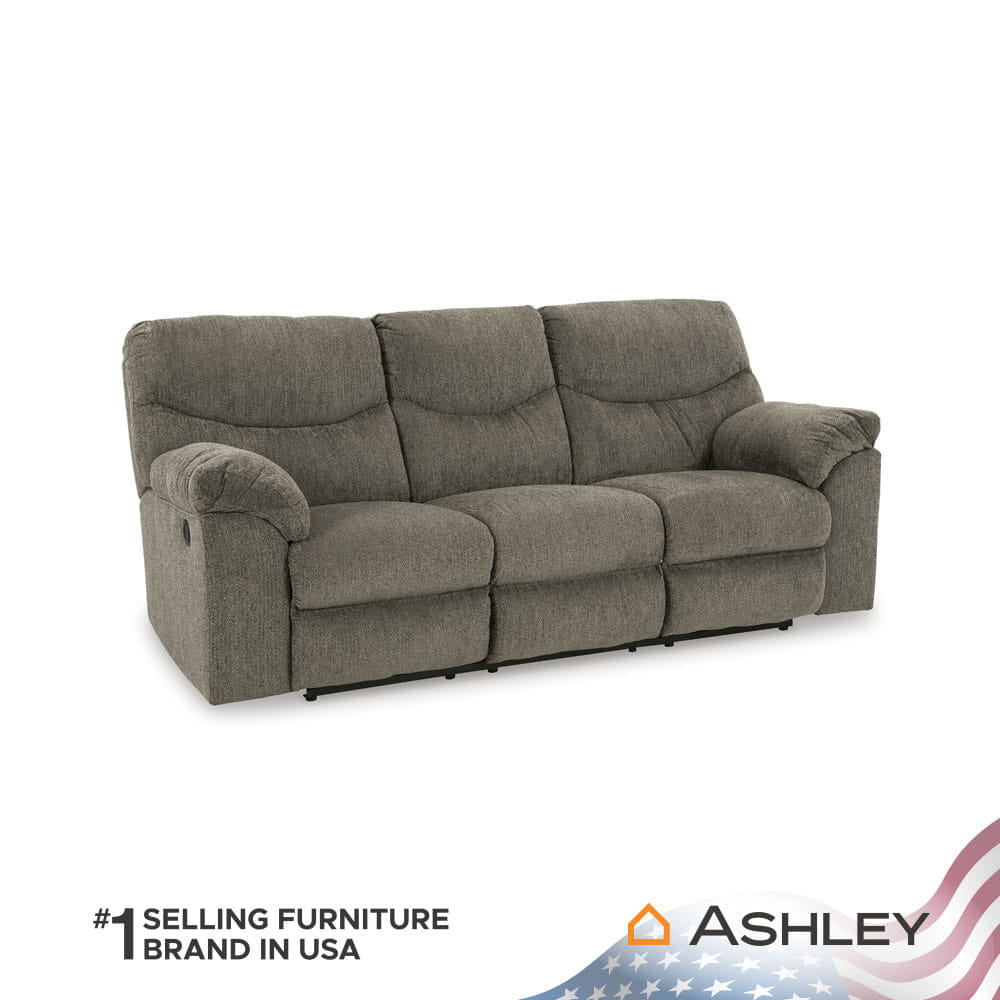 โซฟาปรับเอนนอน 3 ที่นั่ง ASHLEY FURNITURE HOMESTORE รุ่น ALPHONS/3RR สีน้ำตาล