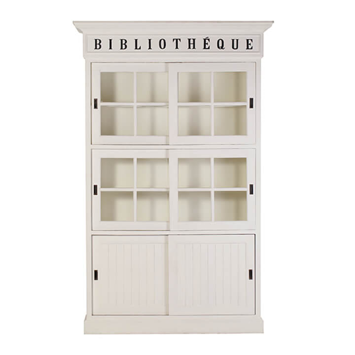 ชั้นวางหนังสือ CHIC REPUBLIC รุ่น LIBRAIRY สีขาววินเทจ_2