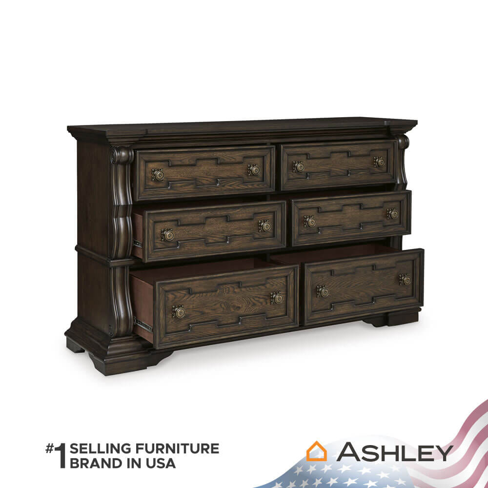 ตู้ลิ้นชัก 6 ลิ้นชัก ASHLEY FURNITURE HOMESTORE รุ่น MAYLEE/181 สีน้ำตาลเข้ม_2