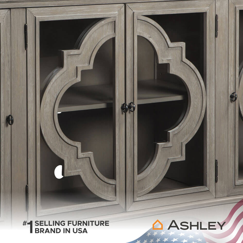 ตู้เตี้ยบานเปิด ASHLEY FURNITURE HOMESTORE รุ่น FOSSIL RIDGE/193 สีเทาวินเทจ