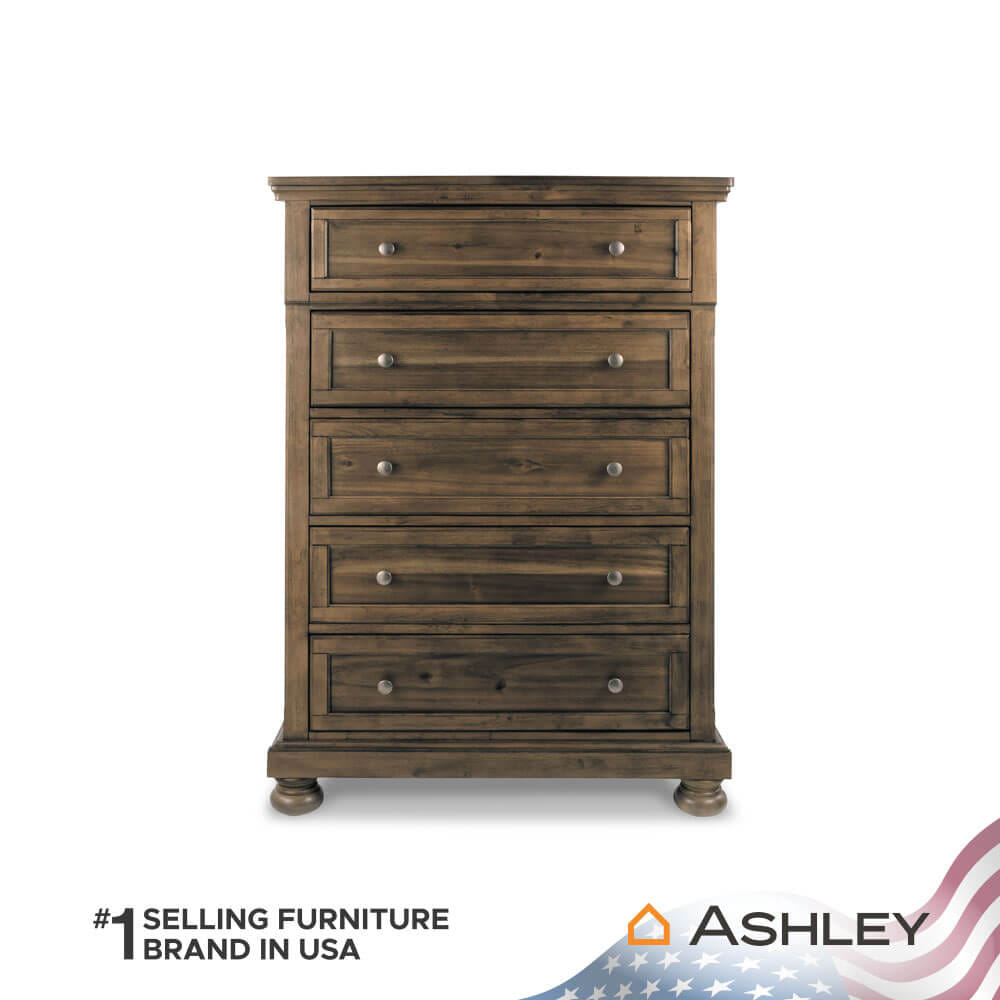 ตู้ลิ้นชัก 5 ลิ้นชัก ASHLEY FURNITURE HOMESTORE รุ่น FLYNNTER/101 สีน้ำตาล_2