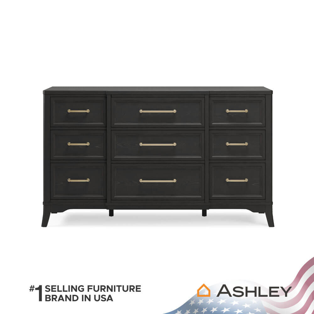 ตู้ลิ้นชัก 9 ลิ้นชัก ASHLEY FURNITURE HOMESTORE รุ่น WELLTERN/167 สีดำ