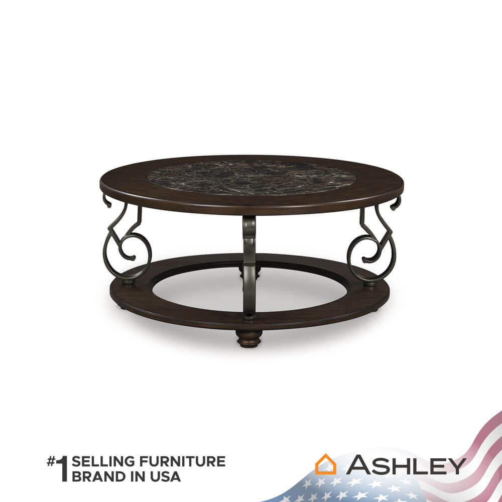 โต๊ะกลาง ASHLEY FURNITURE HOMESTORE รุ่น FRALLYN/106 สีน้ำตาลเข้ม_2