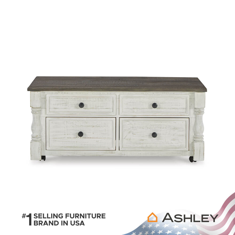 โต๊ะกลาง พร้อมลิฟท์ท็อป ASHLEY FURNITURE HOMESTORE รุ่น HAVALANCE/116 สีขาววินเทจ_2