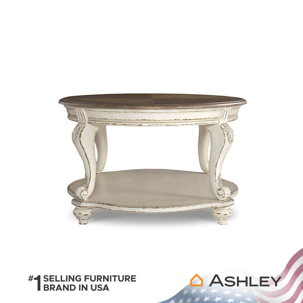 โต๊ะกลาง ASHLEY FURNITURE HOMESTORE รุ่น REALYN/122 สีขาววินเทจ_2