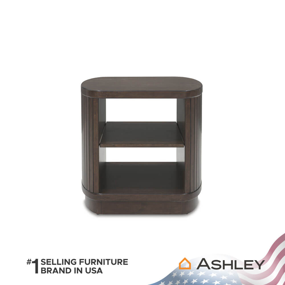 โต๊ะข้าง ASHLEY FURNITURE HOMESTORE รุ่น KORESTONE/63 สีน้ำตาลเข้ม