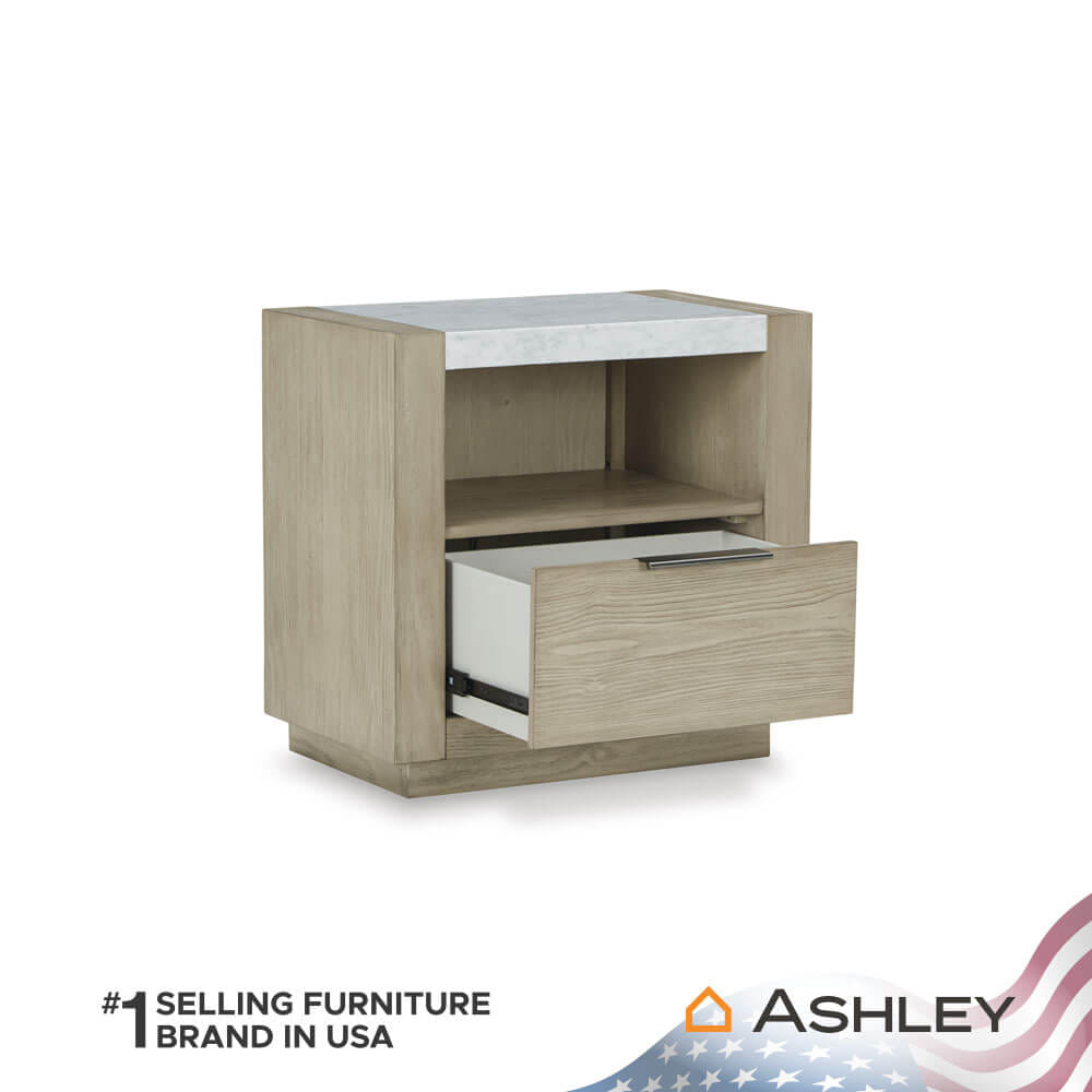 ตู้ข้างเตียง ASHLEY FURNITURE HOMESTORE รุ่น HENNINGTON สีไม้ธรรมชาติ_2