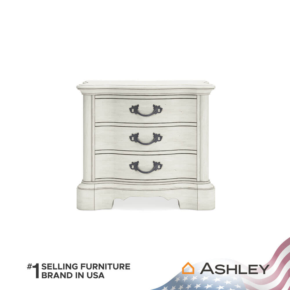 โต๊ะข้างเตียง ASHLEY FURNITURE HOMESTORE รุ่น ARLENDYNE สีขาววินเทจ_2