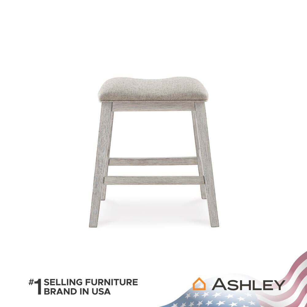 สตูล ASHLEY FURNITURE HOMESTORE รุ่น SKEMPTON สีขาววินเทจ_2