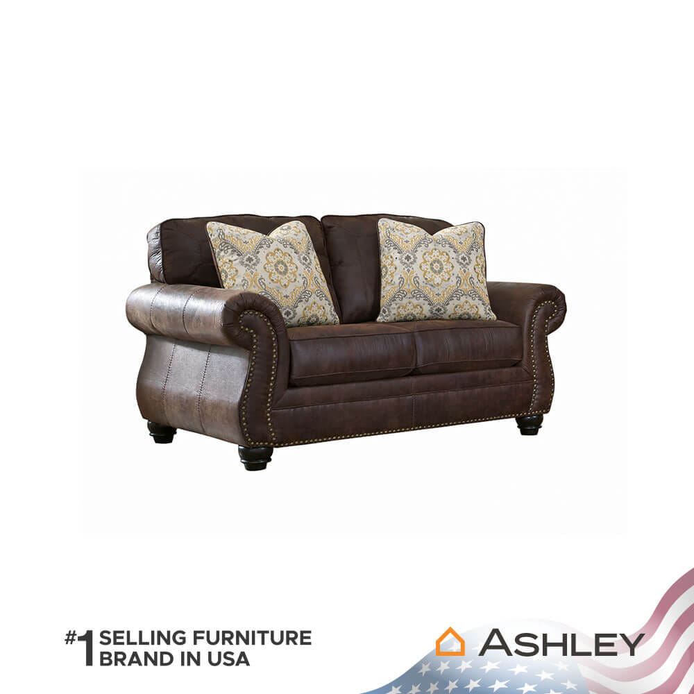 โซฟา 2 ที่นั่ง ASHLEY FURNITURE HOMESTORE รุ่น W80070-O/2 สีน้ำตาลเข้ม