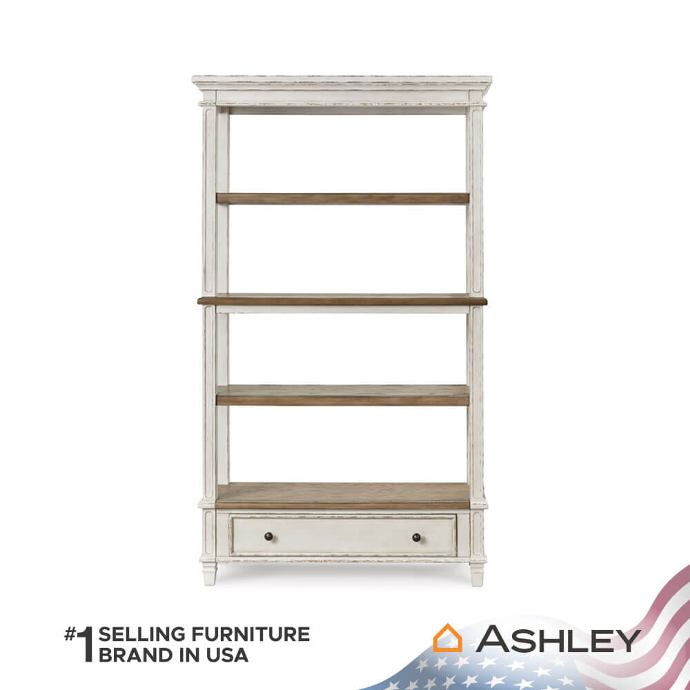 ชั้นวางของโล่ง 4 ชั้น 1 ลิ้นชัก ASHLEY FURNITURE HOMESTORE รุ่น REALYN สีขาววินเทจ