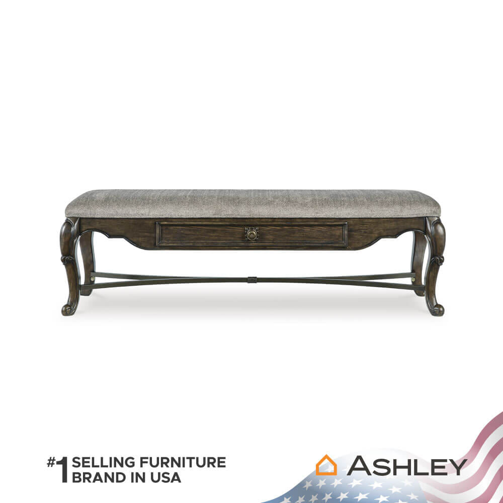 ม้านั่งพร้อมลิ้นชัก ASHLEY FURNITURE HOMESTORE รุ่น MAYLEE/160 สีน้ำตาลเข้ม_2