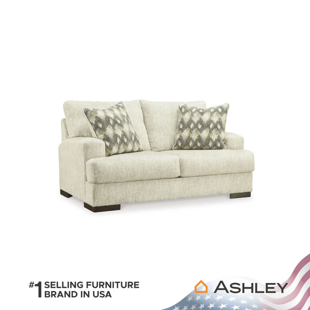 โซฟา 2 ที่นั่ง ASHLEY FURNITURE HOMESTORE รุ่น CARETTI/2 สีครีม