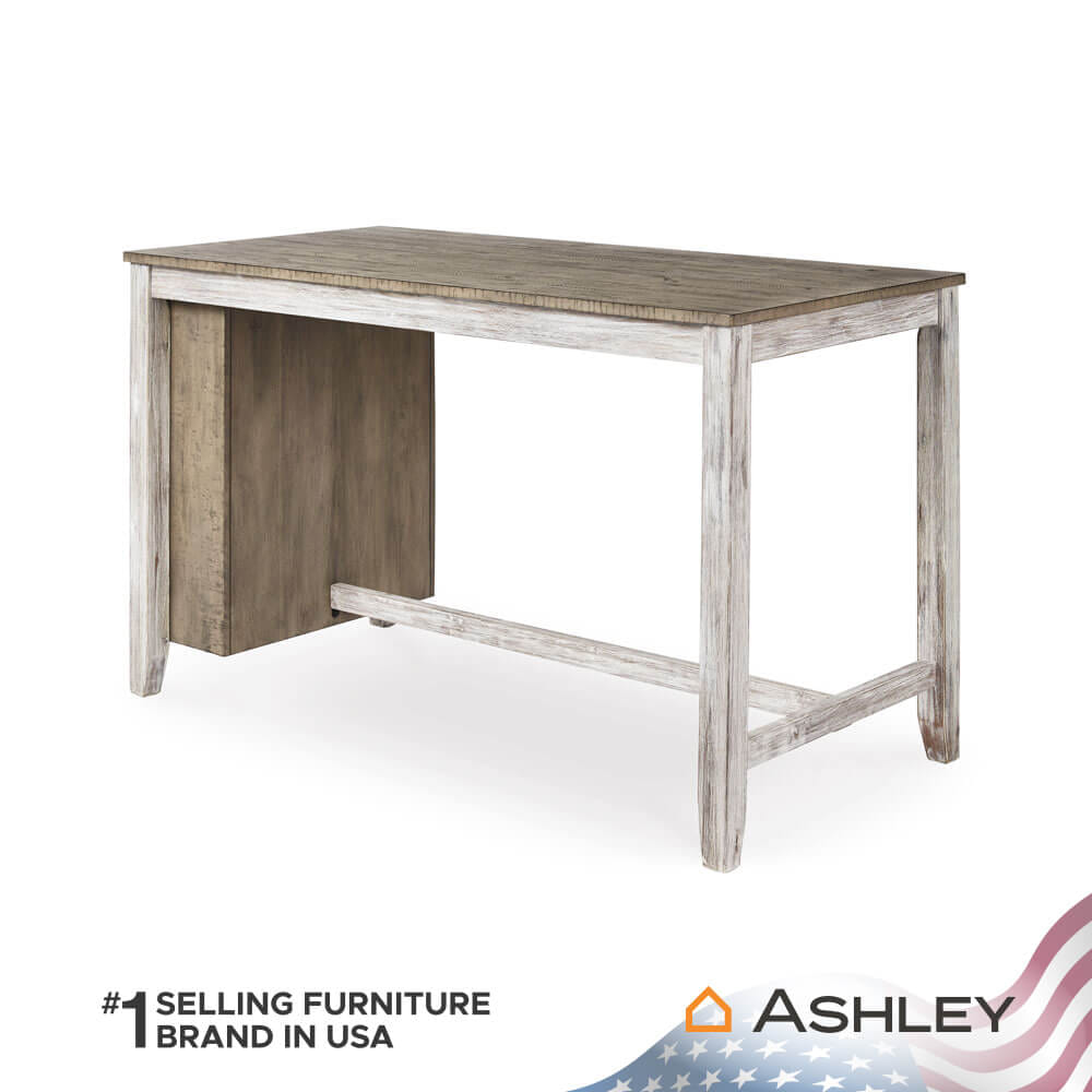 โต๊ะบาร์ พร้อมช่องเก็บของ ASHLEY FURNITURE HOMESTORE รุ่น SKEMPTON/152 สีขาววินเทจ_2