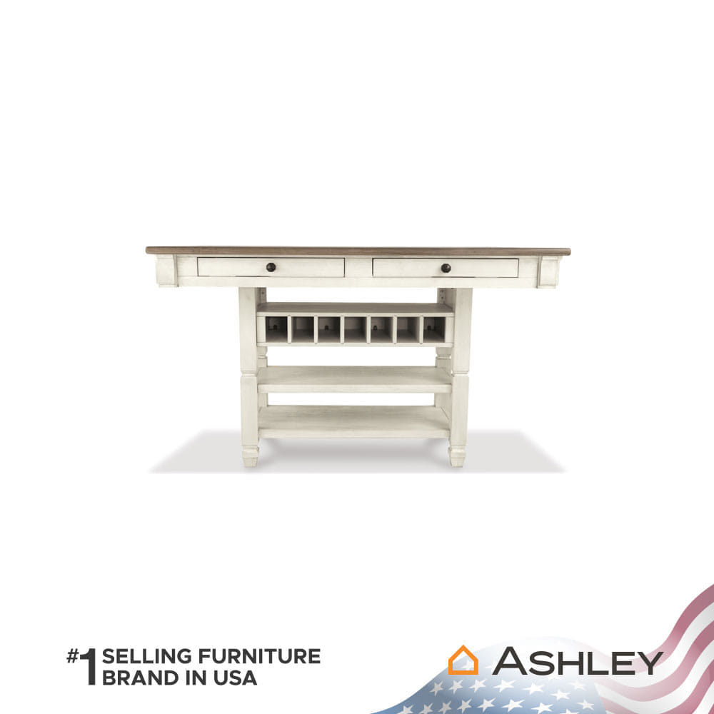 โต๊ะบาร์ ASHLEY FURNITURE HOMESTORE รุ่น BOLANBURG/101 สีขาววินเทจ