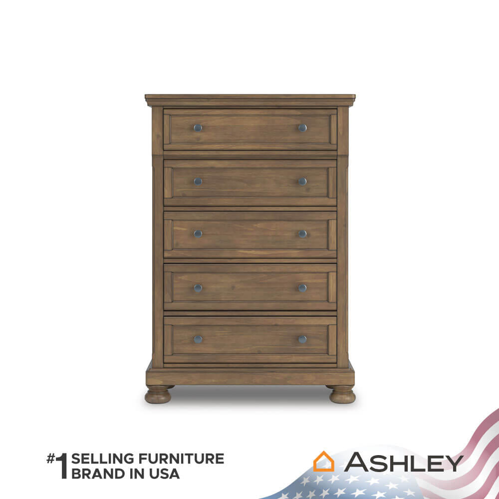 ตู้ลิ้นชัก 5 ลิ้นชัก ASHLEY FURNITURE HOMESTORE รุ่น VANDENMORE/100 สีน้ำตาล