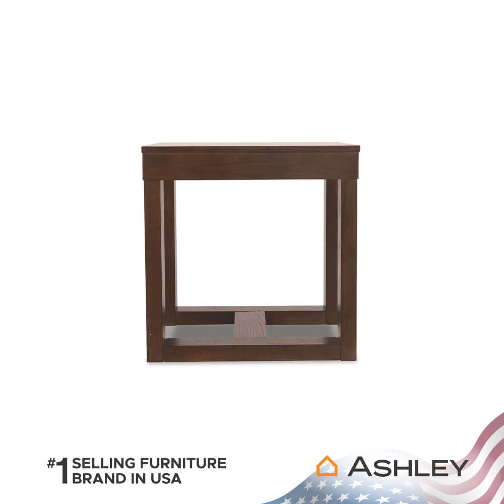 โต๊ะข้าง ASHLEY FURNITURE HOMESTORE รุ่น WATSON/60 สีน้ำตาลเข้ม