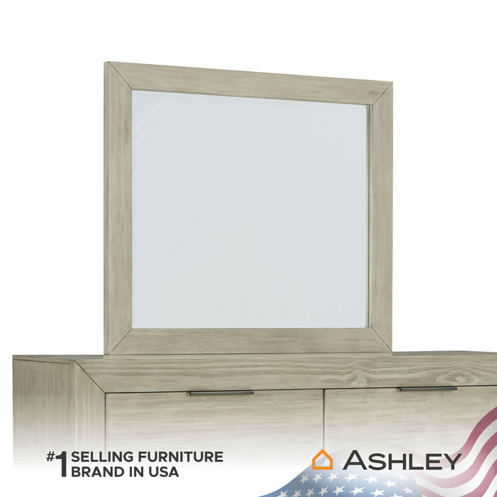 กระจกตั้งโต๊ะ ASHLEY FURNITURE HOMESTORE รุ่น HENNINGTON/101X88 สีไม้ธรรมชาติ