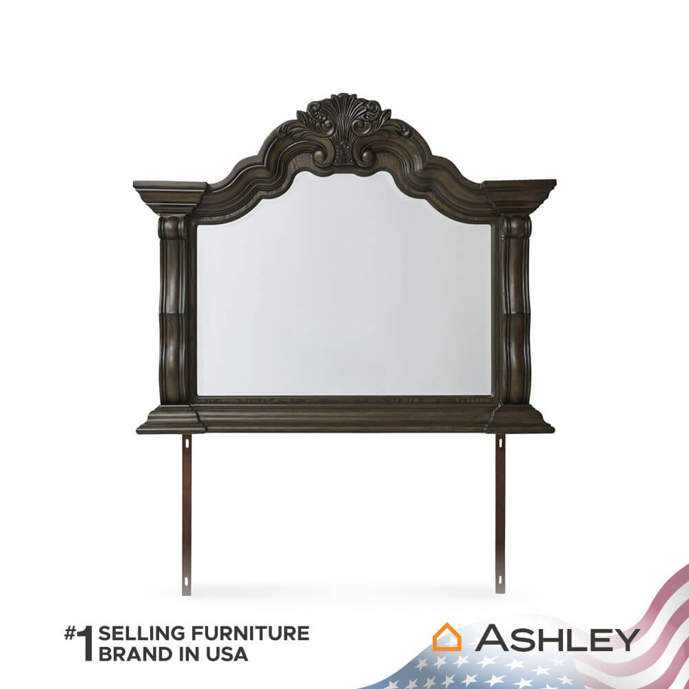 กระจกตั้งโต๊ะ ASHLEY FURNITURE HOMESTORE รุ่น MAYLEE/137X112 สีน้ำตาลเข้ม