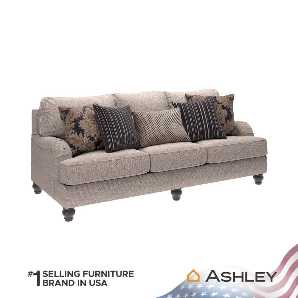 โซฟา 3 ที่นั่ง ASHLEY FURNITURE HOMESTORE รุ่น FERMOY/3 สีน้ำตาลอ่อน