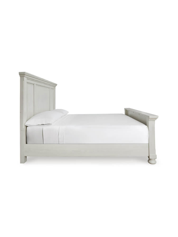 เตียงนอนขนาด 6 ฟุต ASHLEY FURNITURE HOMESTORE รุ่น ROBBINSDALE/180 สีขาววินเทจ