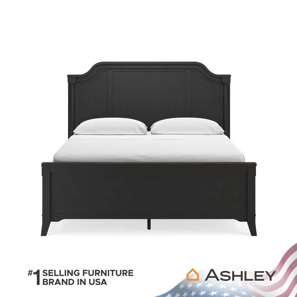 เตียงนอนขนาด 6 ฟุต ASHLEY FURNITURE HOMESTORE รุ่น WELLTERN/180 สีดำ