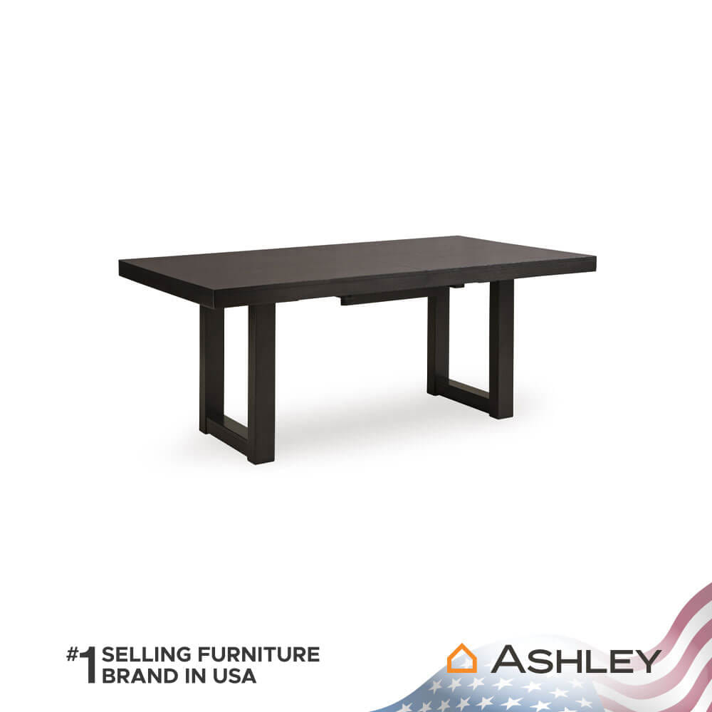 โต๊ะอาหาร ปรับขนาดได้ ASHLEY FURNITURE HOMESTORE รุ่น NEYMORTON/183-228 สีน้ำตาลเข้ม