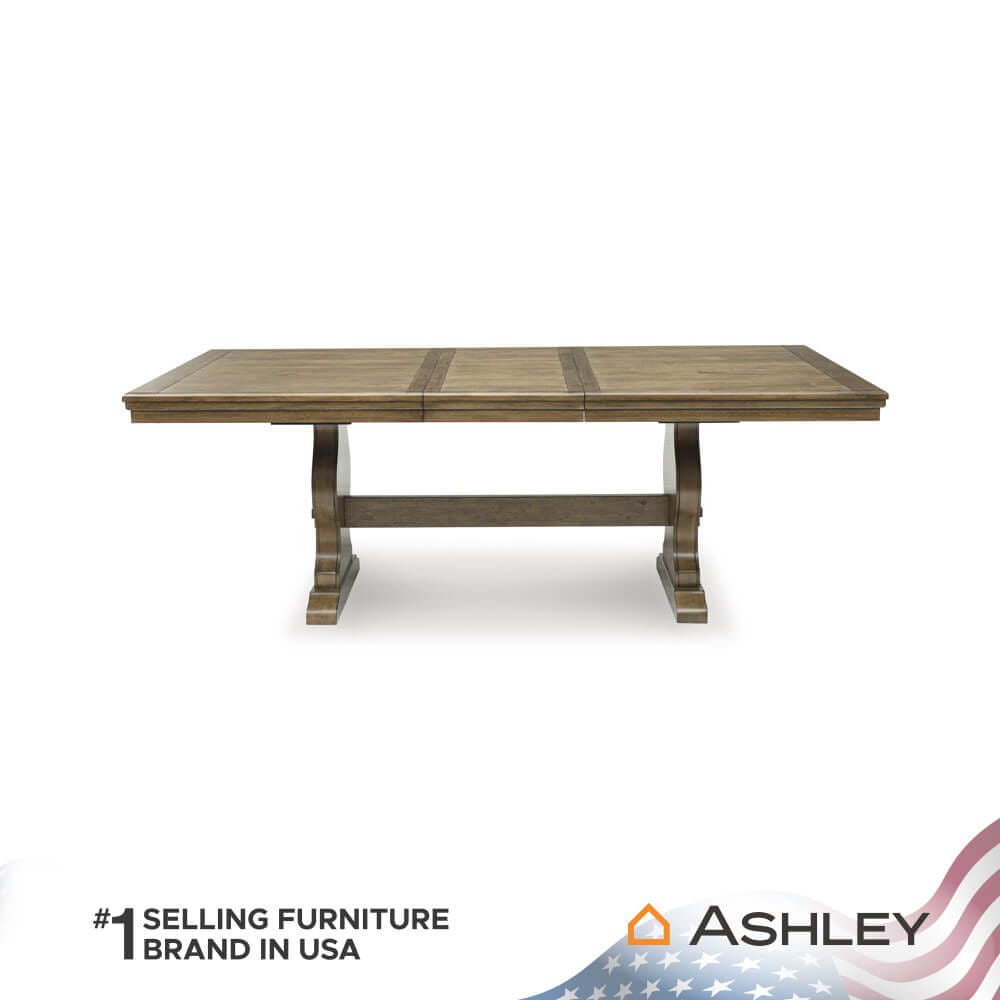 โต๊ะอาหาร ปรับขนาดได้ ASHLEY FURNITURE HOMESTORE รุ่น STURLAYNE/172-218 สีน้ำตาล