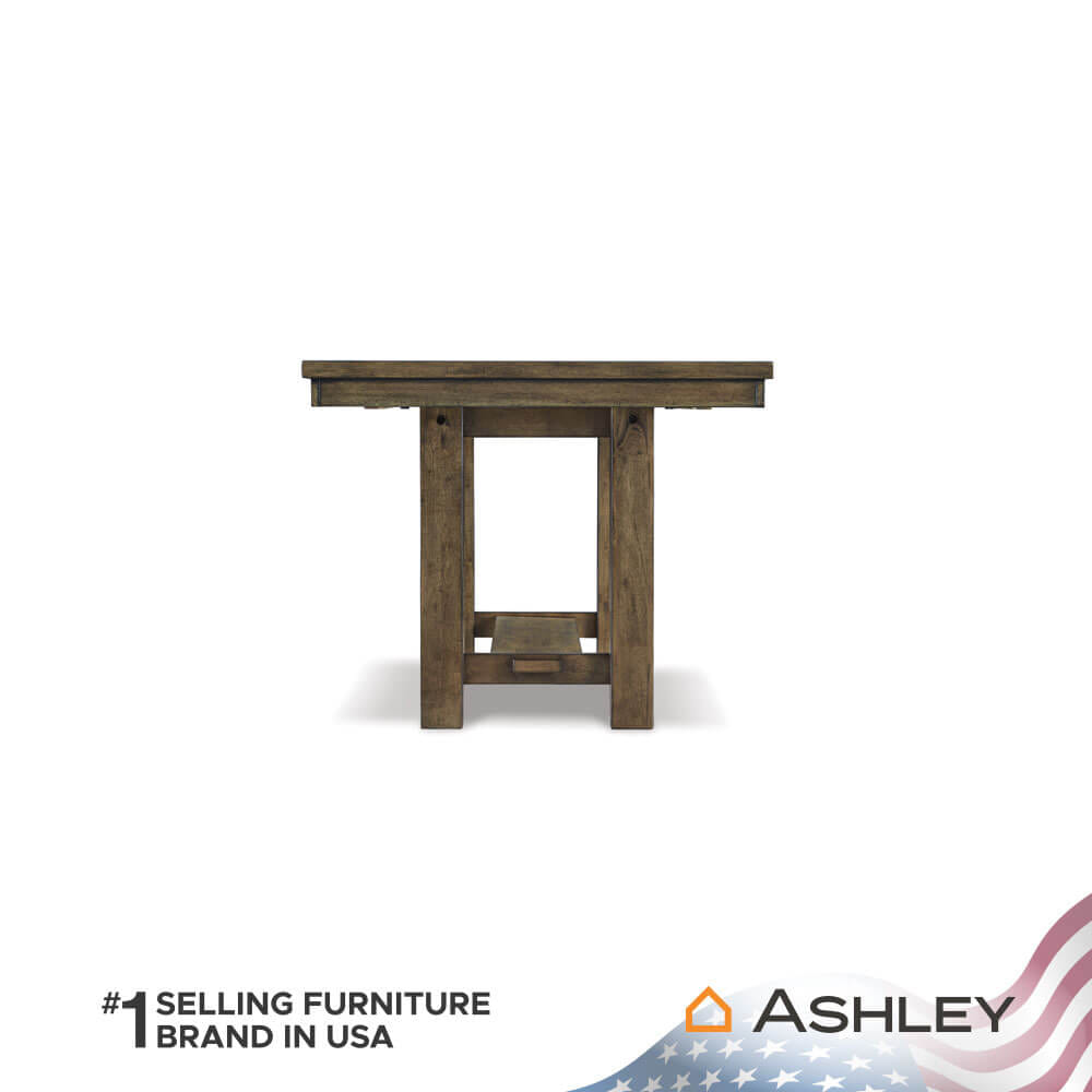 โต๊ะอาหาร ปรับขนาดได้ ASHLEY FURNITURE HOMESTORE รุ่น MORIVILLE/158-218 สีน้ำตาล