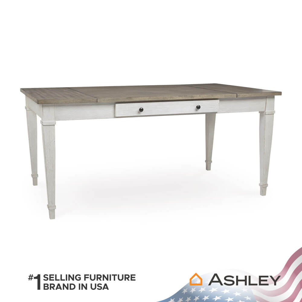 โต๊ะอาหารพร้อมลิฟท์ท็อป ASHLEY FURNITURE HOMESTORE รุ่น SKEMPTON/167 สีขาววินเทจ