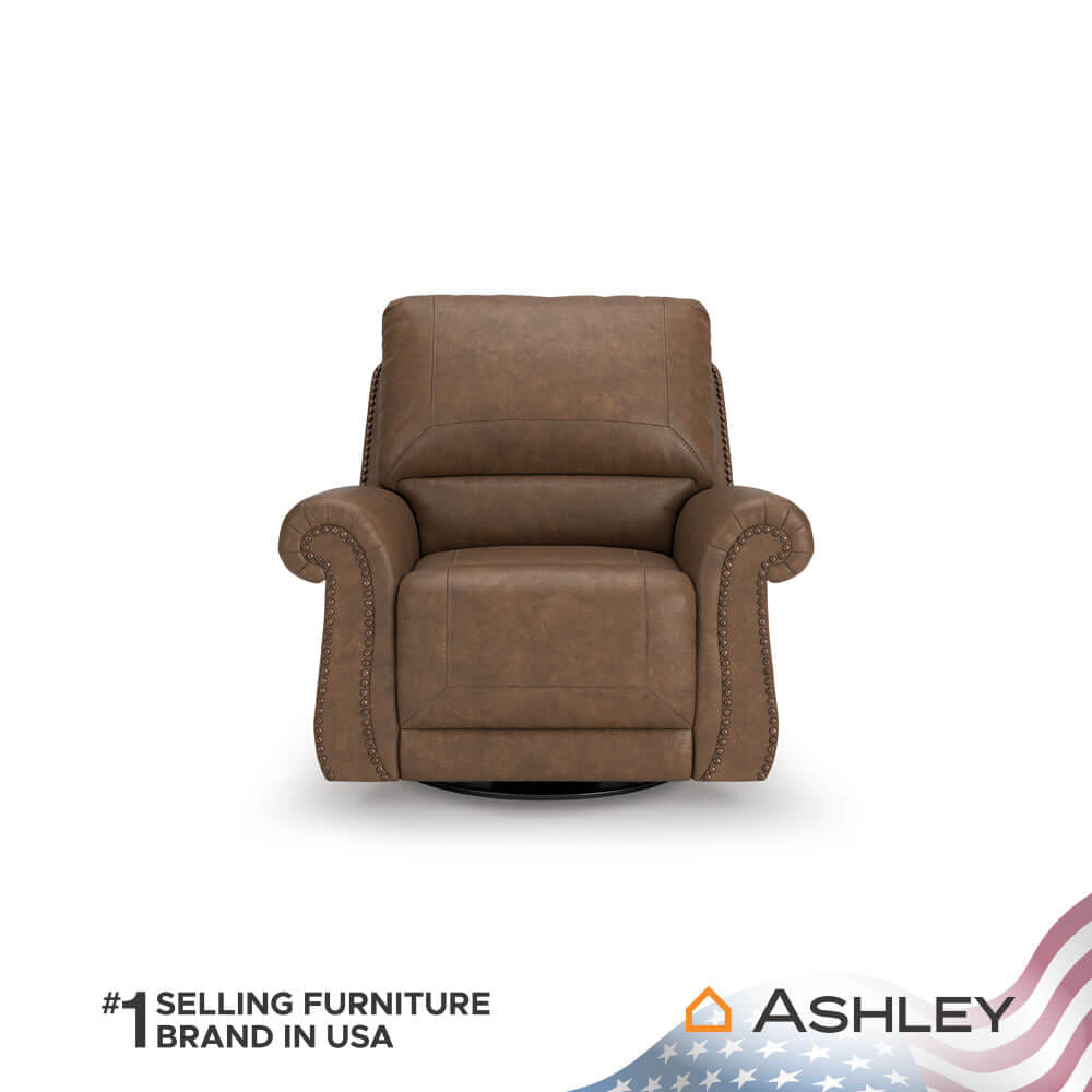 โซฟาปรับเอนนอน 1 ที่นั่ง ASHLEY FURNITURE HOMESTORE รุ่น SHADSBURNE/1R สีน้ำตาล