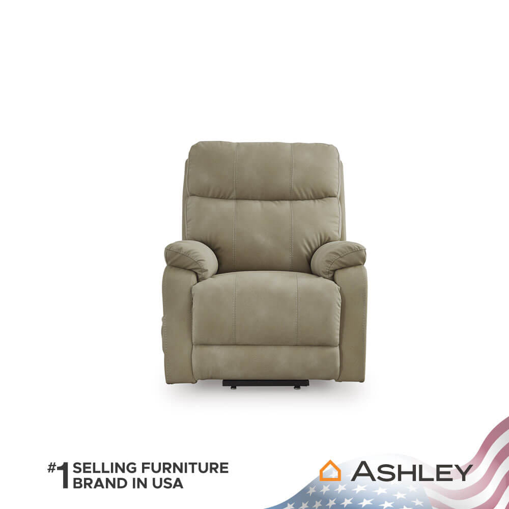 โซฟาปรับเอนไฟฟ้า 1 ที่นั่ง ASHLEY FURNITURE HOMESTORE รุ่น NEXT-GEN DURAPELLA/1RM สีน้ำตาลอ่อน