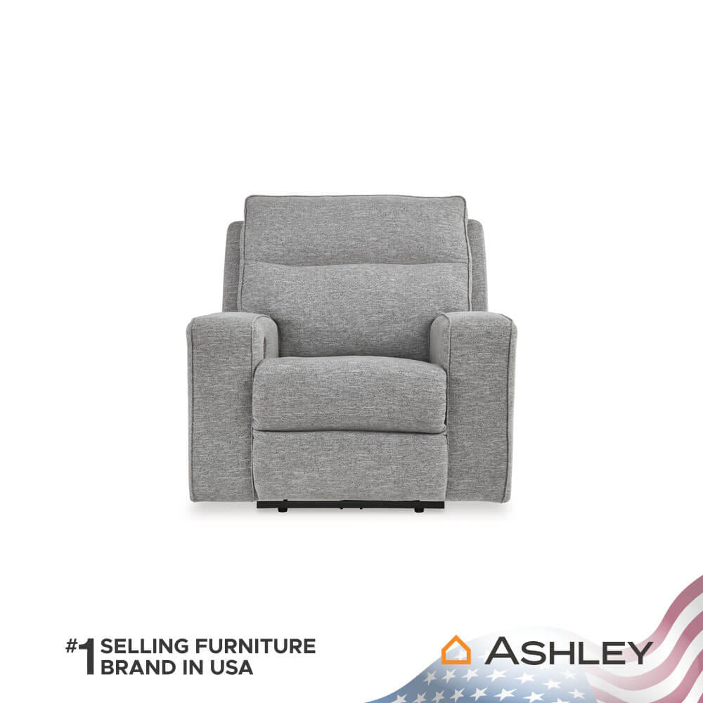 โซฟาปรับเอนไฟฟ้า 1 ที่นั่ง พร้อมพนักพิงศีรษะปรับได้ ASHLEY FURNITURE HOMESTORE รุ่น BISCOE/1RM สีเทาอ่อน