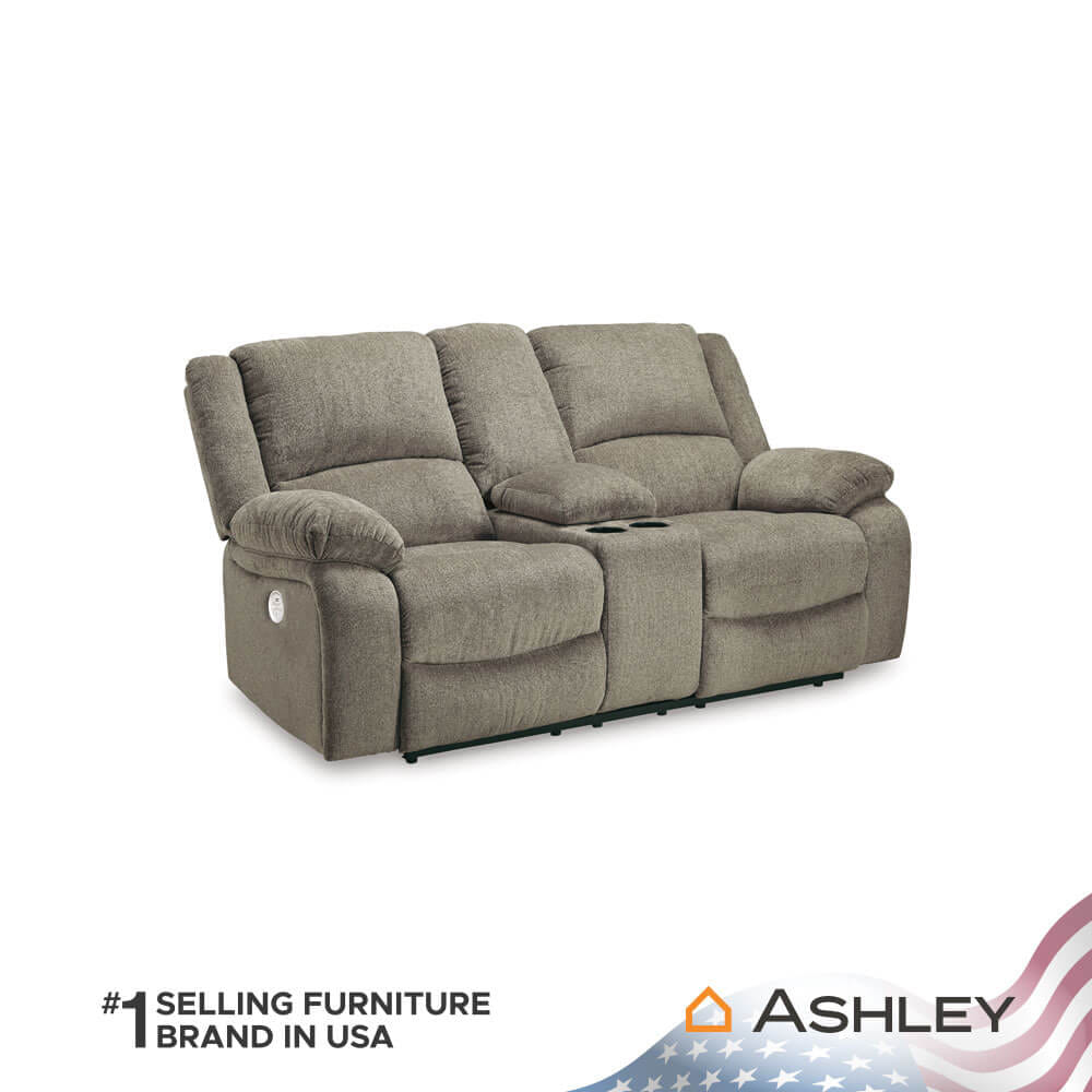 โซฟาปรับเอนไฟฟ้า 2 ที่นั่งพร้อมที่วางแขน ASHLEY FURNITURE HOMESTORE รุ่น DRAYCOLL/2RRM สีน้ำตาลอ่อน