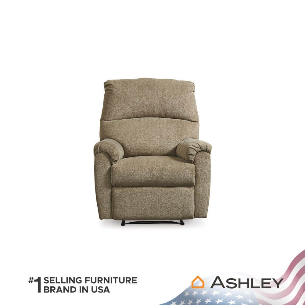 โซฟาปรับเอนนอน 1 ที่นั่ง ASHLEY FURNITURE HOMESTORE รุ่น NERVIANO/1R สีน้ำตาล