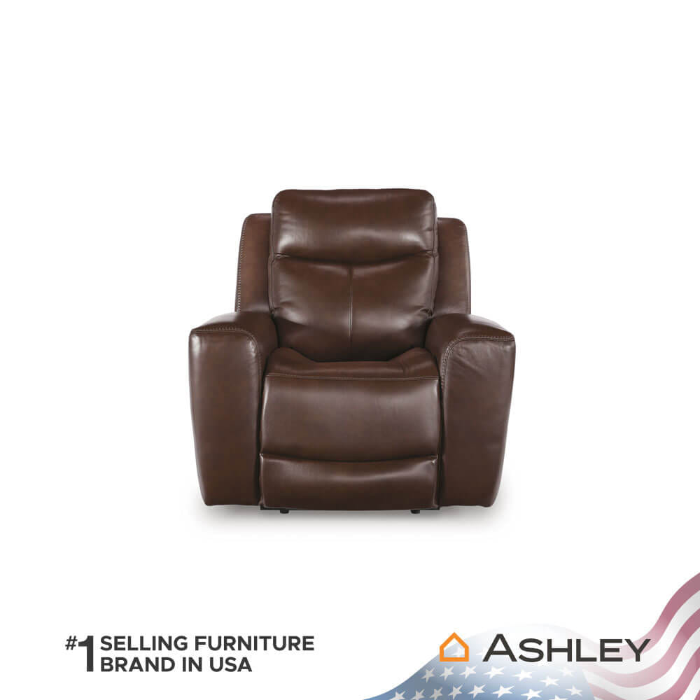 โซฟาปรับเอนนอนไฟฟ้า 1 ที่นั่ง ASHLEY FURNITURE HOMESTORE  รุ่น MOMENTUM MOVES/1RM สีน้ำตาลเข้ม