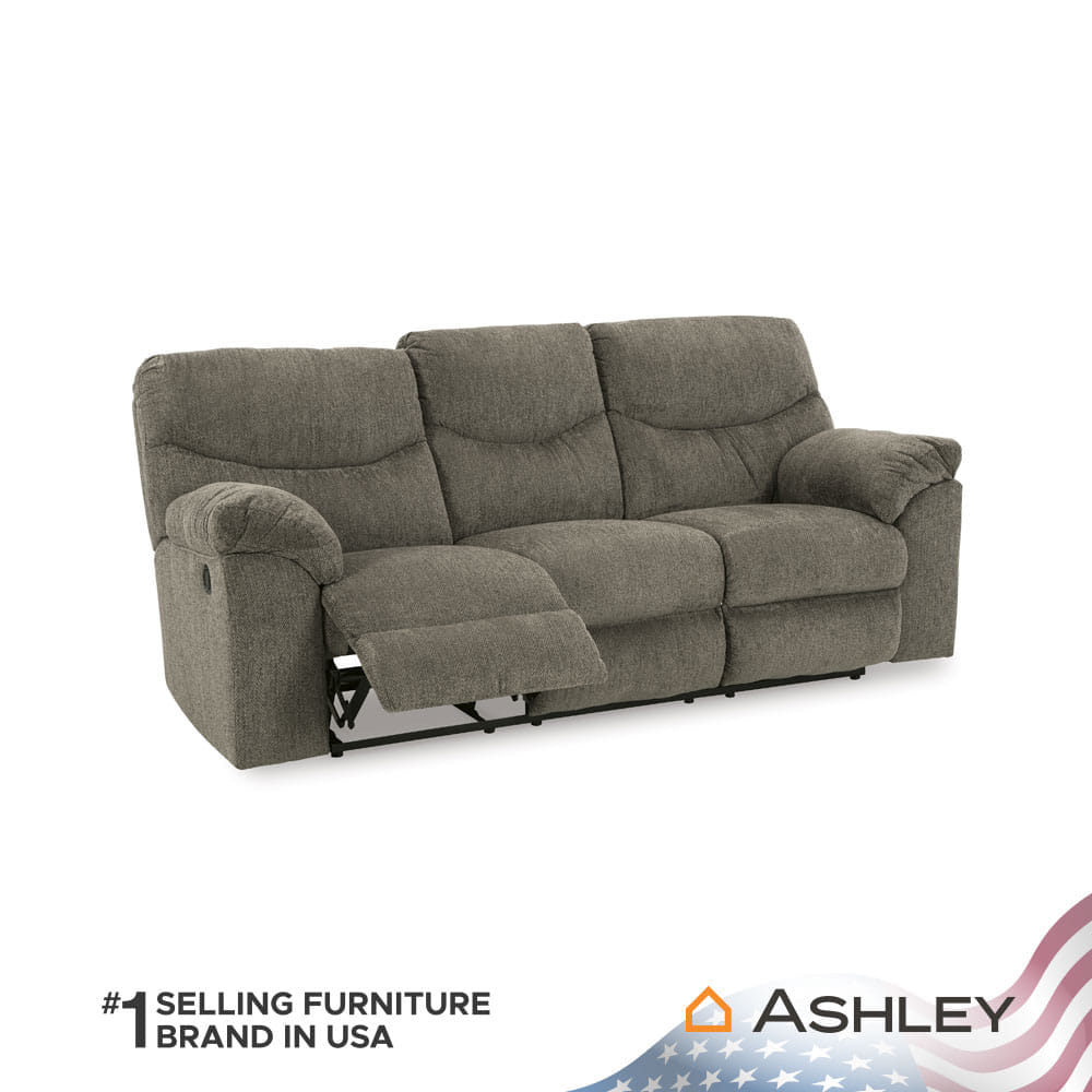โซฟาปรับเอนนอน 3 ที่นั่ง ASHLEY FURNITURE HOMESTORE รุ่น ALPHONS/3RR สีน้ำตาล