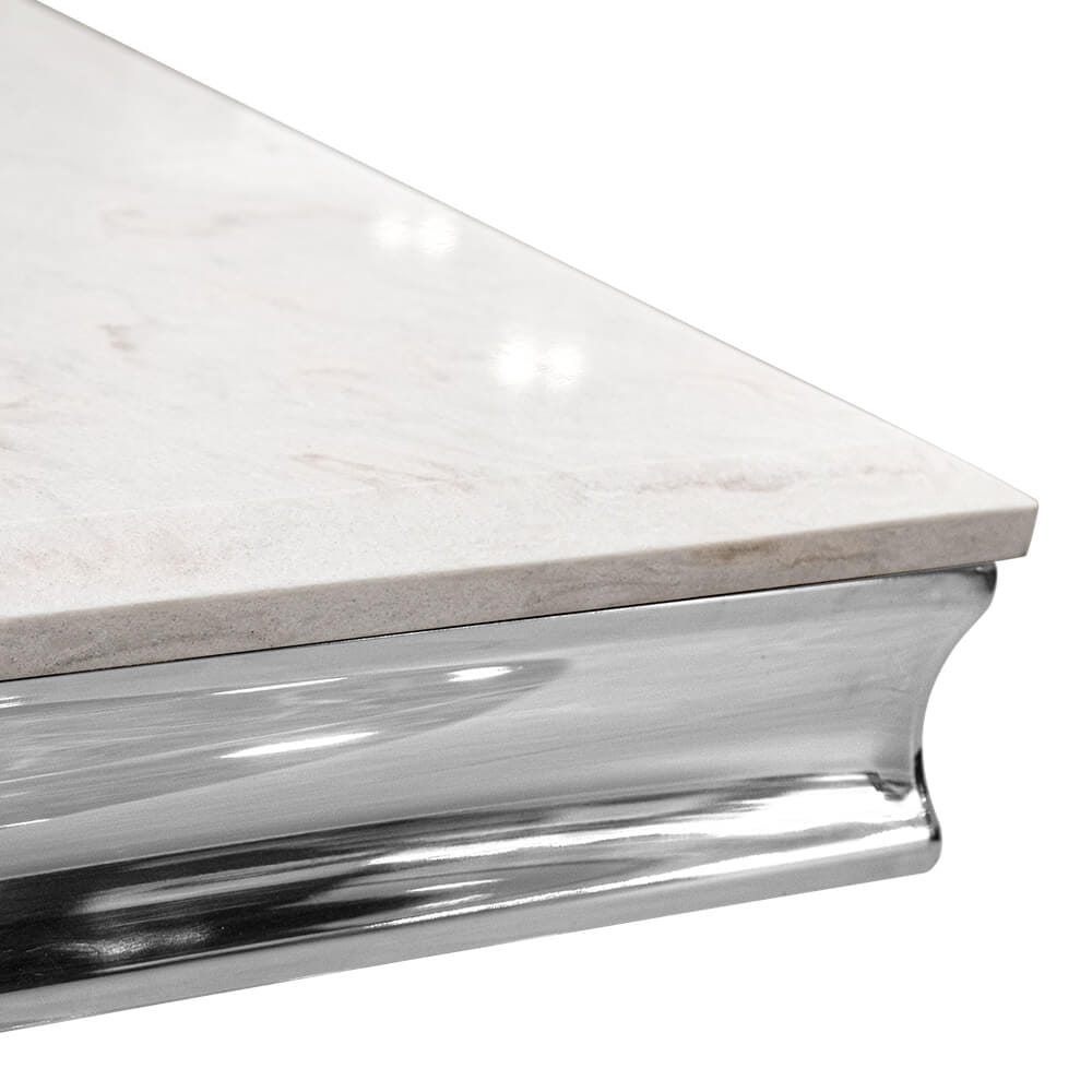 โต๊ะอาหาร CHIC REPUBLIC รุ่น HERNANDEZ-CH/300 MARBLE สีขาว_3