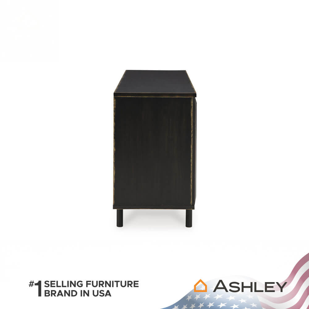 ตู้เตี้ยบานเปิด ASHLEY FURNITURE HOMESTORE รุ่น FAIR RIDGE/183 สีดำวินเทจ