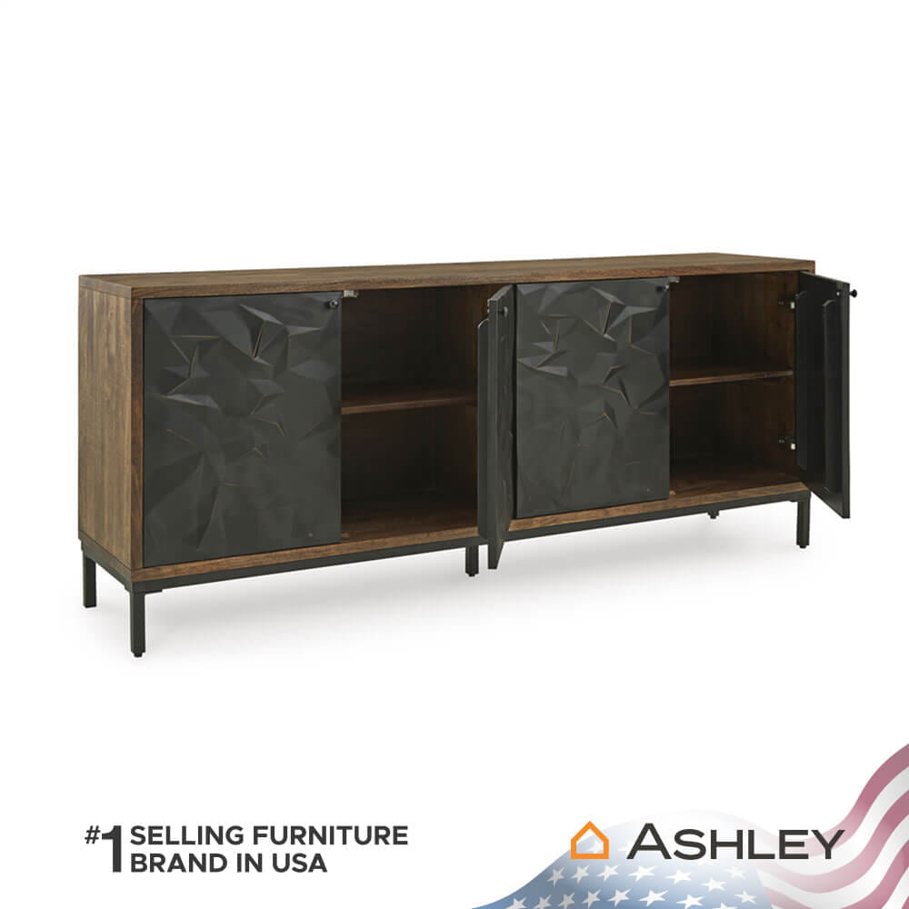 ตู้เตี้ยบานเปิด ASHLEY FURNITURE HOMESTORE รุ่น DORANNBY/177 สีน้ำตาล