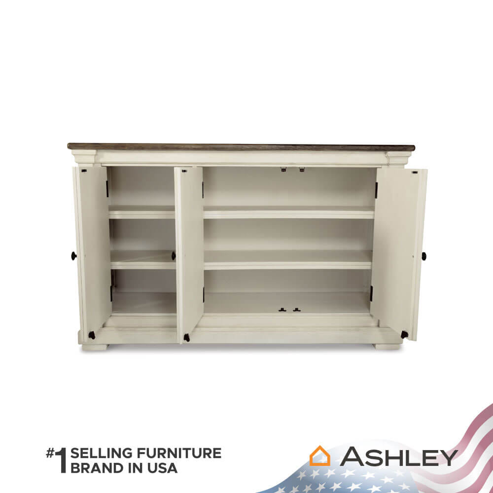 ตู้เตี้ยบานเปิด ASHLEY FURNITURE HOMESTORE รุ่น BOLANBURG/147 สีขาววินเทจ