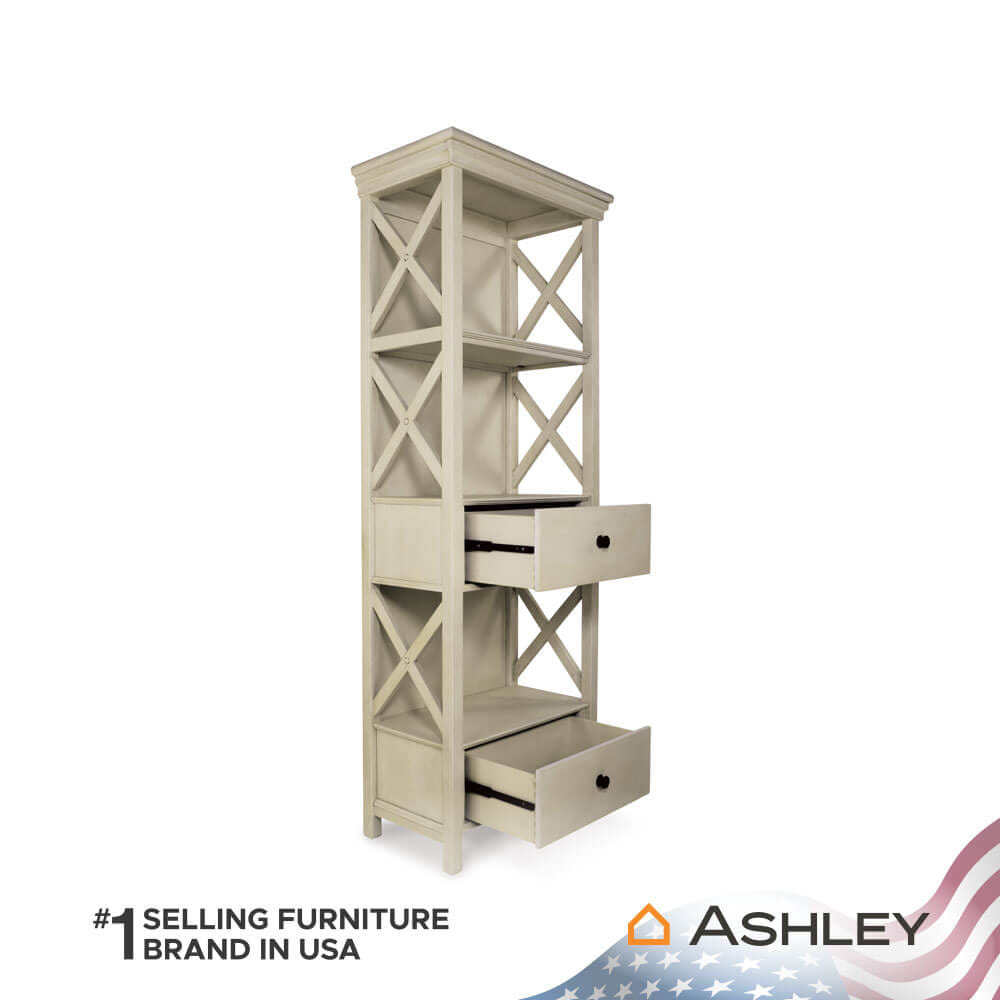 ตู้สูง บานผสม ASHLEY FURNITURE HOMESTORE รุ่น BOLANBURG/64 สีขาววินเทจ