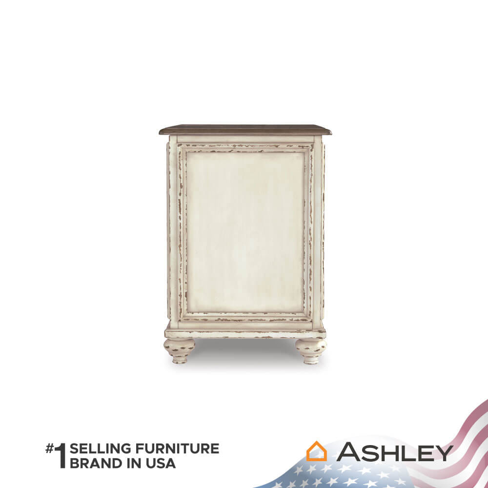 โต๊ะข้าง ASHLEY FURNITURE HOMESTORE รุ่น REALYN/45 สีขาววินเทจ