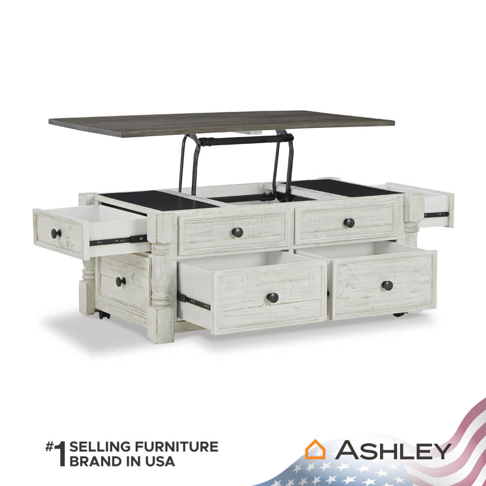 โต๊ะกลาง พร้อมลิฟท์ท็อป ASHLEY FURNITURE HOMESTORE รุ่น HAVALANCE/116 สีขาววินเทจ_3