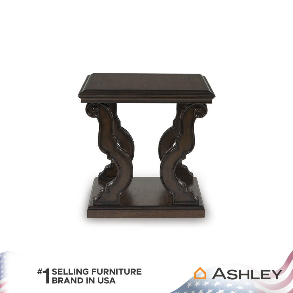 โต๊ะข้าง ASHLEY FURNITURE HOMESTORE รุ่น MAYLEE/70 ขนาด 70 ซม. สีน้ำตาลเข้ม