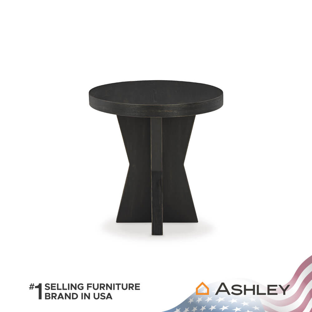 โต๊ะข้าง ASHLEY FURNITURE HOMESTORE รุ่น GALLIDEN/60 สีดำ